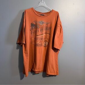 Harley-Davidson Graphic T-Shirt, 5XL, Orange